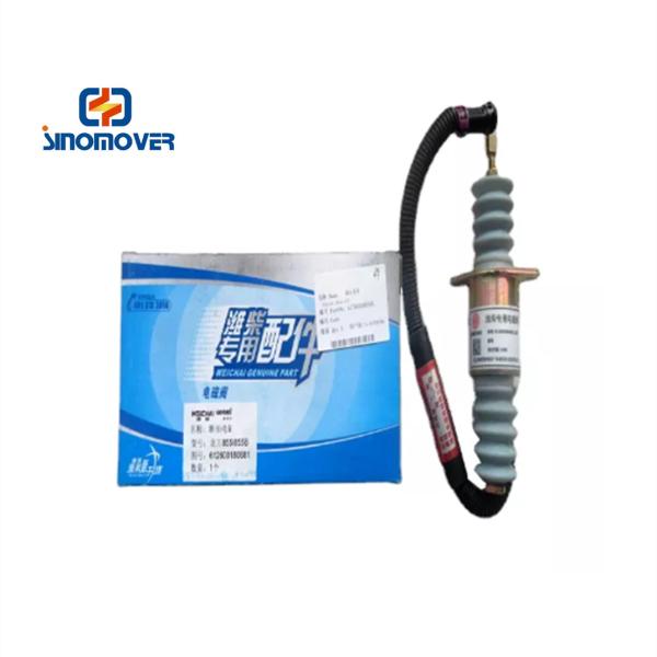 Original WEICHAI Engine Spare Parts Shut Off Fuel Stop Solenoid Valve 612600080681 Shut-Down Electromagnetic Valve