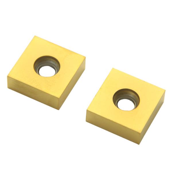 10pcs Yellow Carbide Cutter Inserts PVD Coating Metal Cutting Inserts