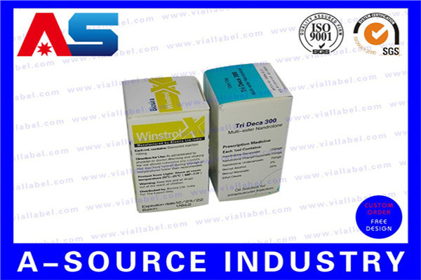 Customized Holographic 10ml Vial Boxes / Storage Boxes Regular CMYK Printing