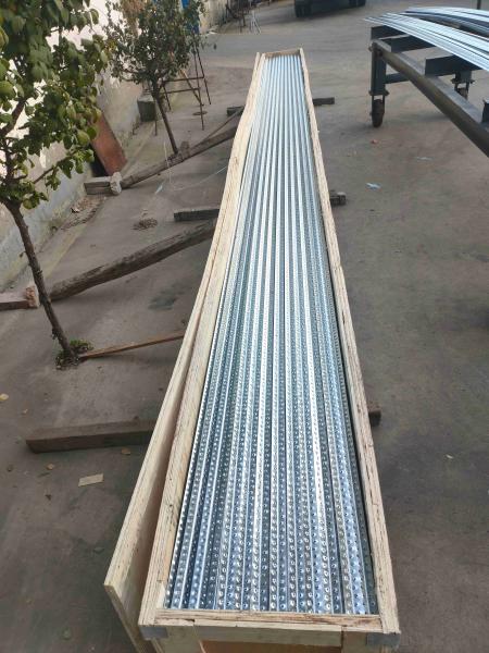 Galvanised Angle Brace Used To Brace Timber Framed Walls In Residential Construction