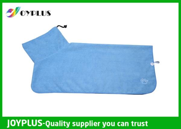 Easy Wash Dog Towelling Robes / Dog Towel Wrap Fashionable Without Detergent