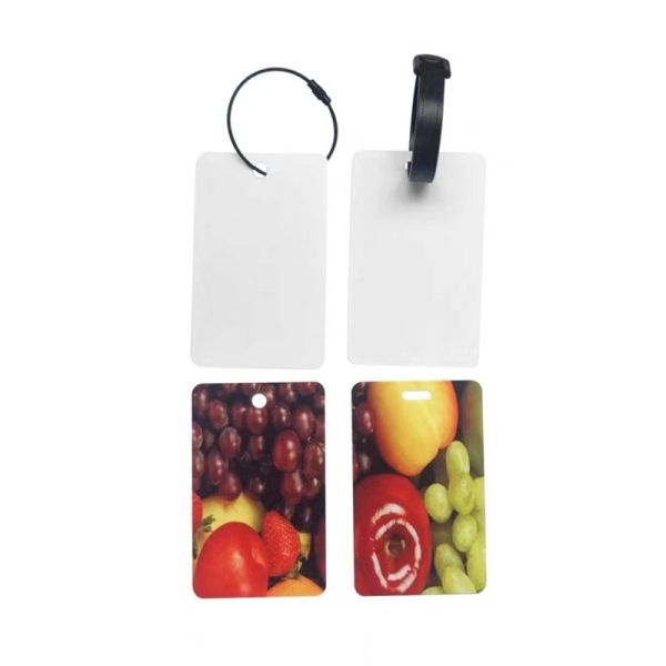 Double Sided Sublimation PET Luggage Tag Custom Plastic Luggage Tag