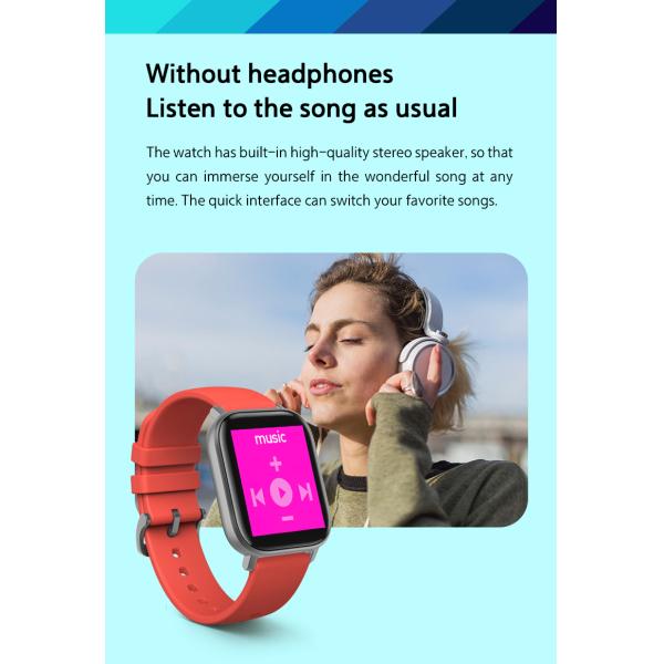 1,78 дозор здорового спорта тарифа сердца дюйма 420*485 ECG Mp3 умный