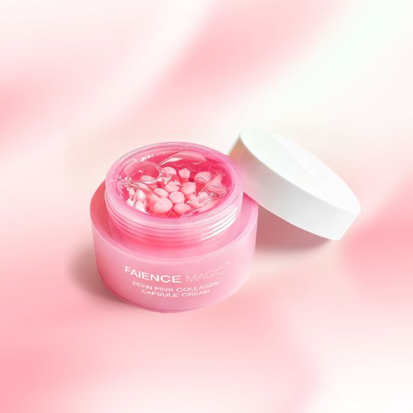 Collagen Capsule Cream Organic Luxury  Face Whitening Cream Shea Butter OEM Black Spot Remover   Moistorizer