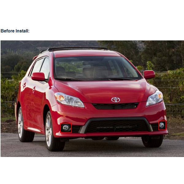 TOYOTA Matrix car front led fog light replacement DRL driving daylight