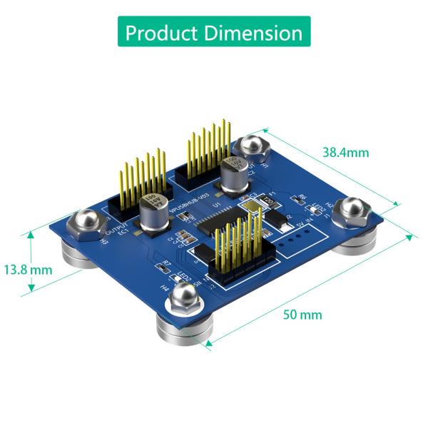 Flash Drive Sata SD Card Adapter 4 Port USB Keyboard PCB With Power LED