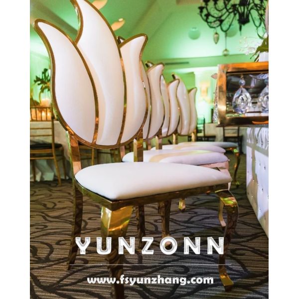 Latest Styole Maple Leaf Shape Queen Bridal Royal Chair King Throne Wedding