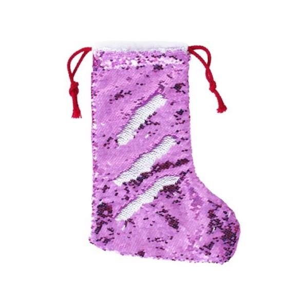OEM Custom Sublimation Sequin Christmas Stocking Blanks Sublimation Christmas Decorations