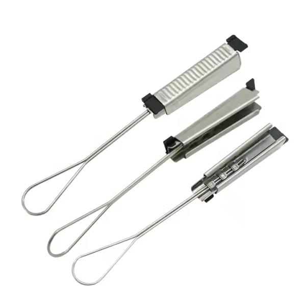 Stainless Steel Fiber Optic Accessories ARC Clip Wedge Type Anchor Joint