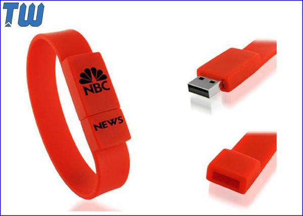 Silicon Bracelet 1GB USB Pen Drive Wristband Colorful Soft Flexible