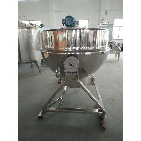 SUS304/316L 300L Steam Heating Congee Cooking Kettle for Food Processing Equipment