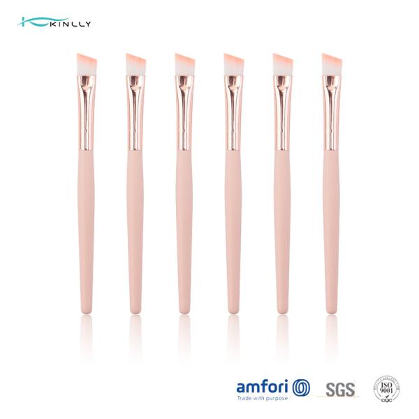 Профессиональные склонные плоские двинутые под углом женщины косметическое 1pc ручки щетки брови пластиковые