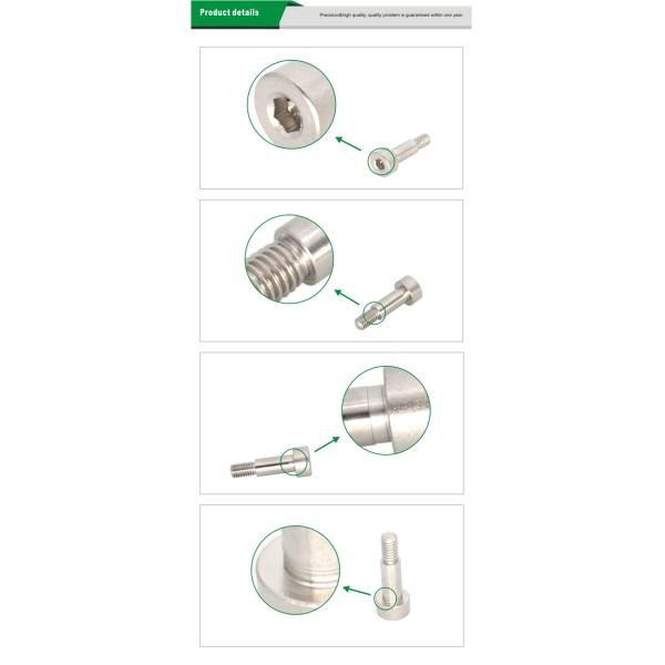 S45C Stainless Steel Screws And Bolts , Stepped Type Hex Socket Head Screw