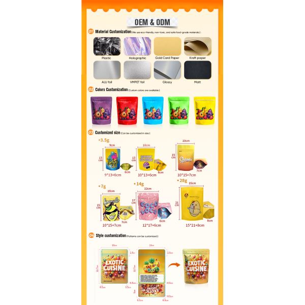 Customizable Open End Heat Seal Black Mylar Bags for Lollipop Packaging ROHS/ISO9001/ISO2008 Certified