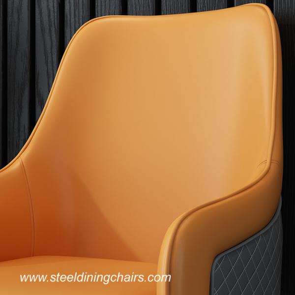 970mm Metal Upholstered Dining Chair