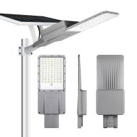 O projeto de alumínio a lâmpada de rua exterior posta solar separada da C.C. 100W 200W 300W 400W IP66 do sensor de movimento conduziu a luz de rua