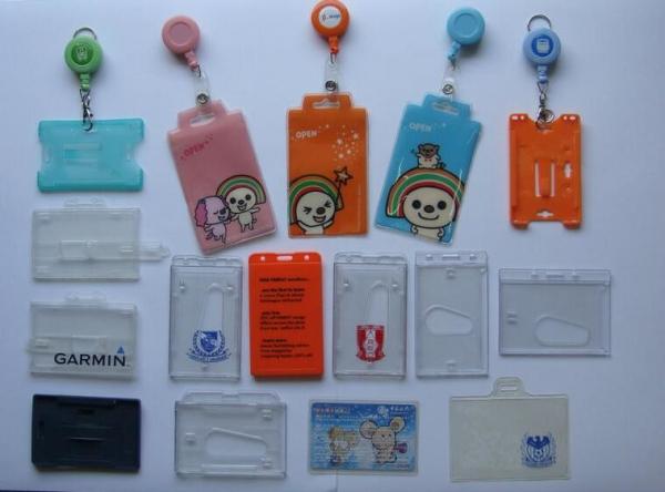 Promotional Gift Small PVC Badge Holder With Custom Badge Reels