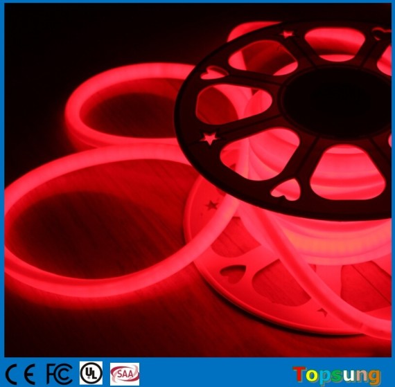 360 degree 120LED/M 16mm round led neon flex lights 24V IP67 red color