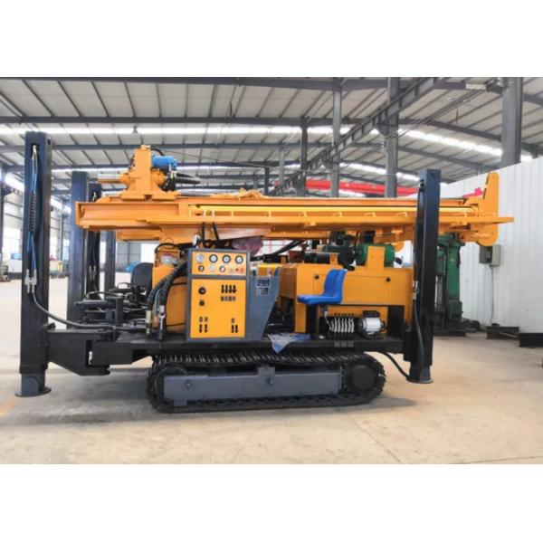 Diesel Engine 91kw Water Well Driling Rig Hydraulic Track Walking