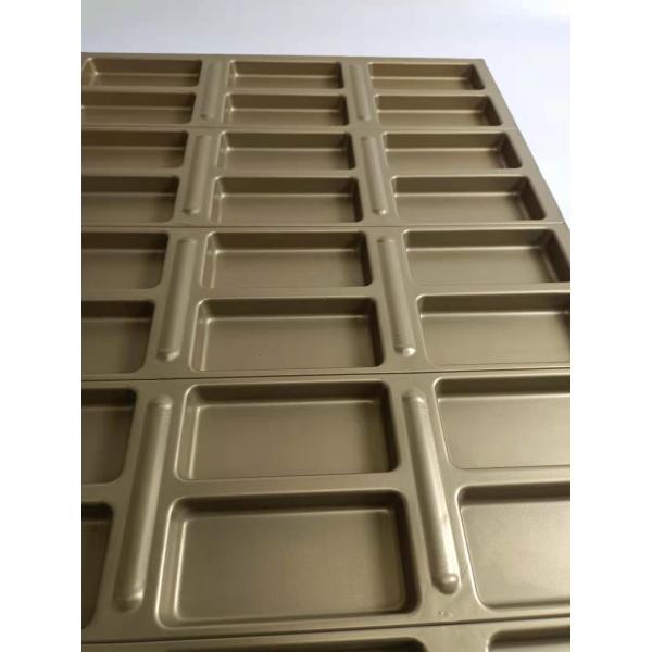 PTFE 0.8mm 920x600x33.5mm Industrial Baking Pan Gold Cookie Sheet
