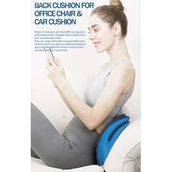 Home Therapy Back Pain Relief Traction Pillow Lumbar Traction Back Stretcher With Cushion