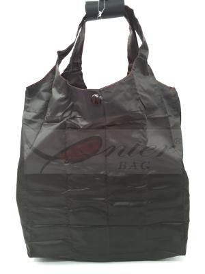 Black Reusable Folding Shopping Bags With Eco Friendly Material AZO Free