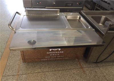 Grade japonesa de aço inoxidável de Teppanyaki do retângulo com controle do termostato