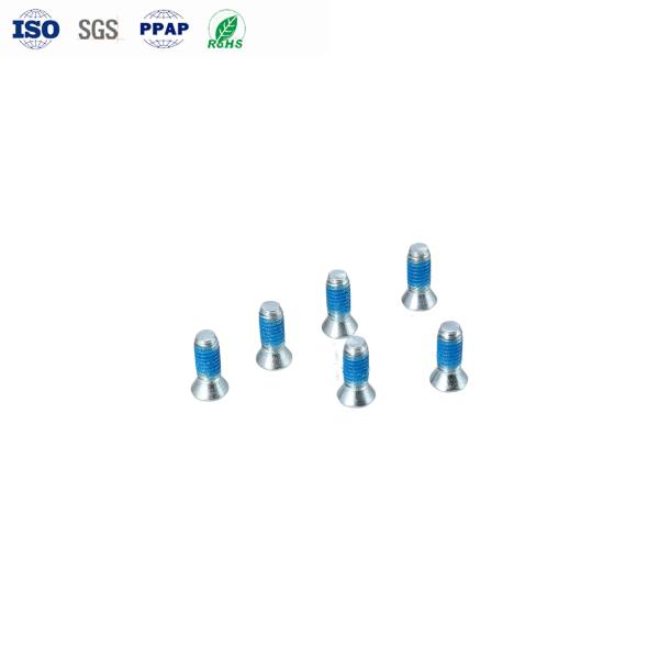 Tornillos M2x6mm de cabeza avellanada hexagonal con encastre Torx, anti-aflojamiento