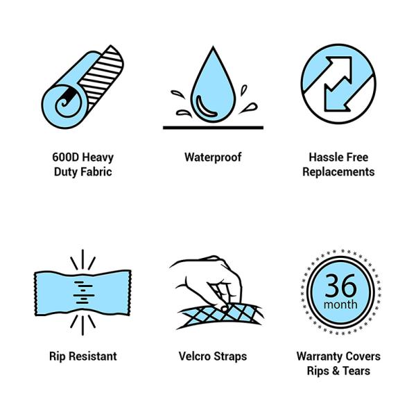 Outdoor Coated Custom BBQ Covers Uv Treatment Wind Resistant Easy To Clean