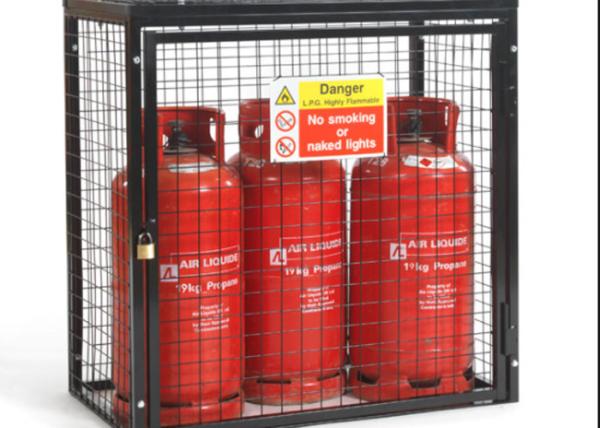 Small Gas Cylinder Cages Propane Tank Storage Easily Assembled / Dissembled