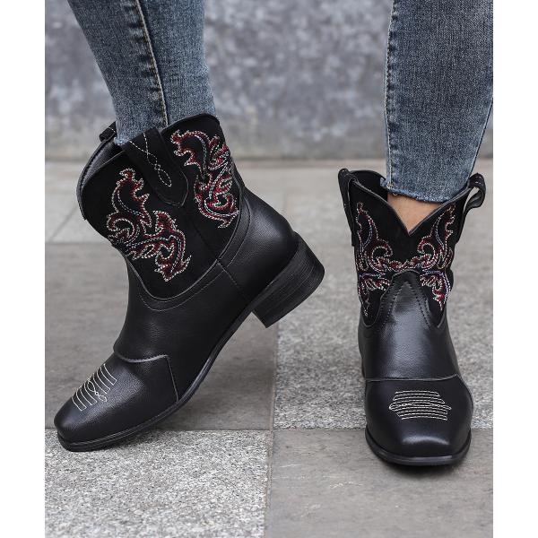 Женские кожаные западноковбойские ботинки с отличными характеристиками