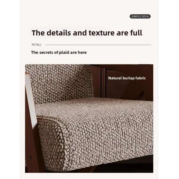Nordic Solid Wood Frame Armrest Backrest Soft Leisure Sofa Chair Modern Luxury Design Eco-Friendly Bedroom Living Room Lounge