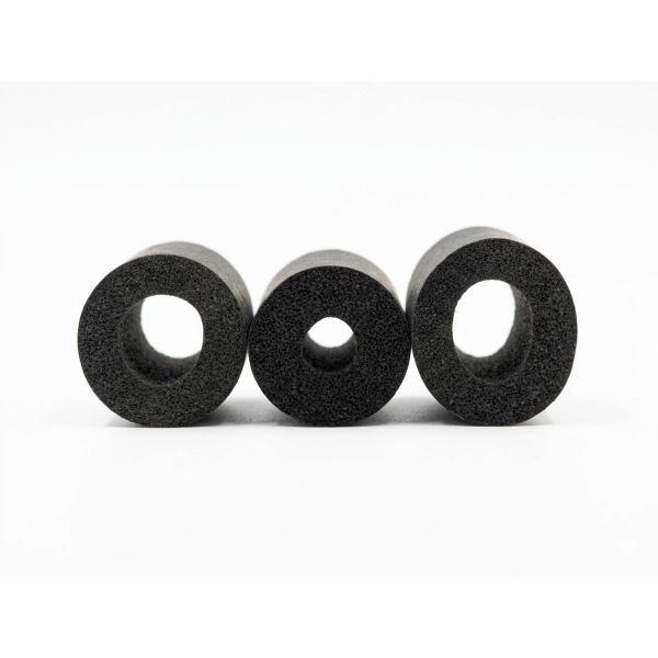 Black Flame Retardant Silicone Foam Tube with UL94 V-0 / V-1 Certification for Electrical Insulation and Sealing