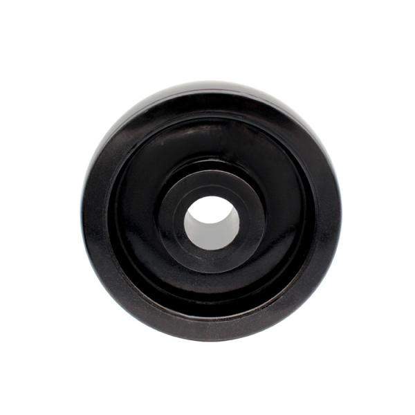 6 rodízios resistentes para as rodas superiores do trole da placa do freio duplo de nylon de vidro preto industrial da roda