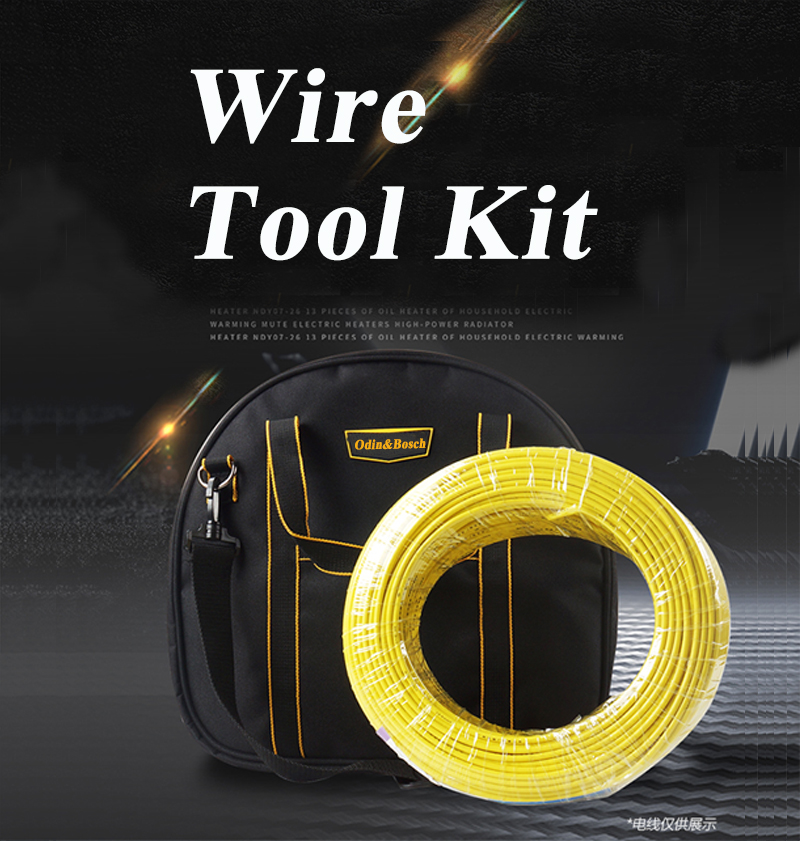 Hot Sale Polyester Waterproof Durable Wire Tool Pouch Hvac Tools Bags Lineman Tool Bag Complete