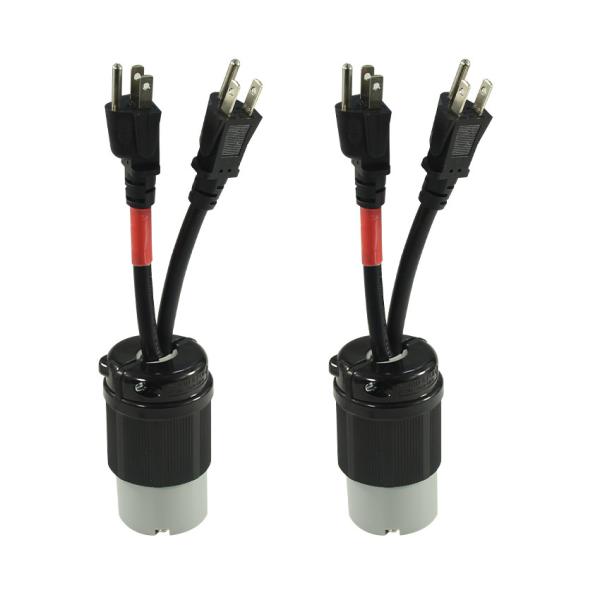 NEMA 5-15P to L14-20C 1ft 14/3 Extension Cord with ROHS USA CE