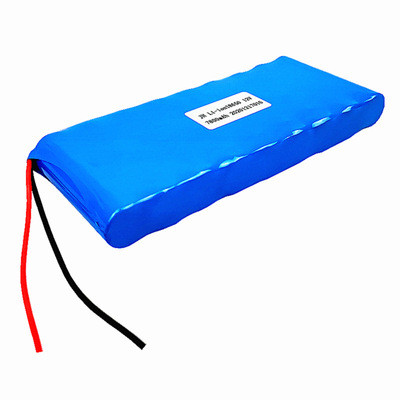7.8Ah 12V Flat Long Strip 18650 Rechargeable Lithium Battery Pack with Label & Stripped Red Black Bare Wires, IEC62133 China Manufacturer