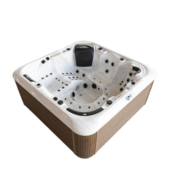 Jacuzzi acrílico moderno para 6 personas 2180x2180mm con control Balboa