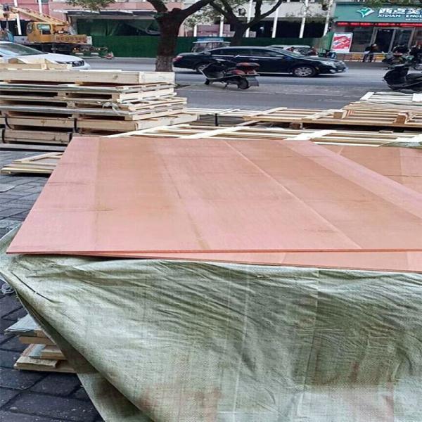 Customized Metal Red Copper Plate Sheet Pure Polished C12000 C11000 C12200 300mm