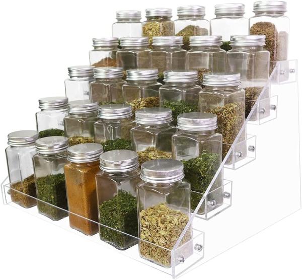 Model Clear Acrylic Display Riser Stand Shelf Customized Layered Transparent 6.4x15.35