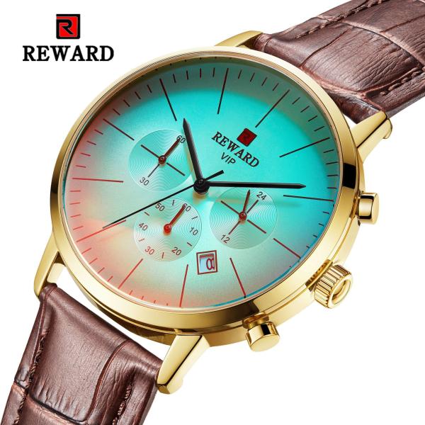Chinese wholeasale 45mm big dial black leather strap mens metal watches