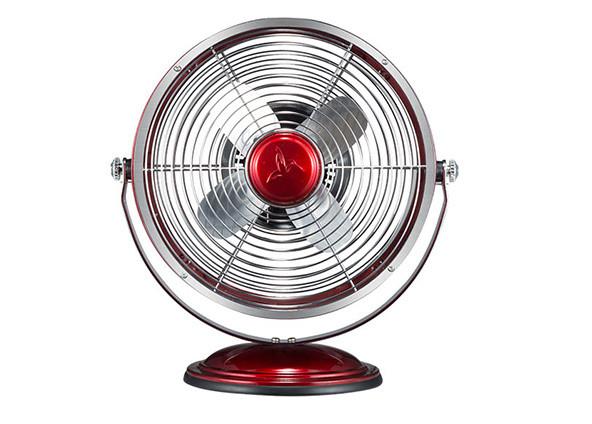 8 Inch Retro Electric Table Mini Clock Fan Antique 4 Metal Blades CE CB GS