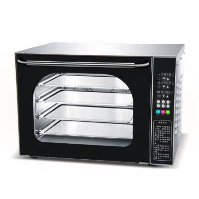 Forno de convecção de vidro digital de aço inoxidável para produção de pão de padaria