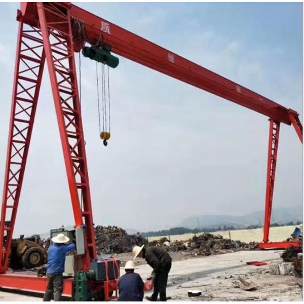 MH 2t Electric gantry crane，Outdoor stockyard, gantry crane, electric hoist