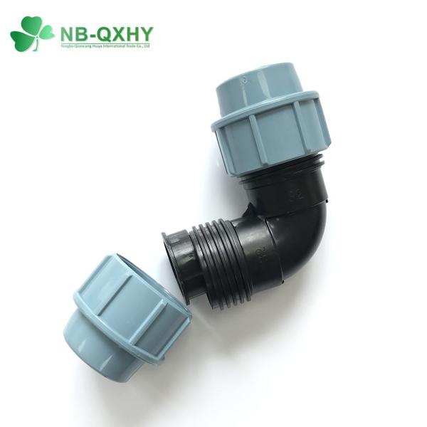 16 mm a 110 mm PP acessórios de compressão de plástico adaptador feminino para irrigação luz de cor
