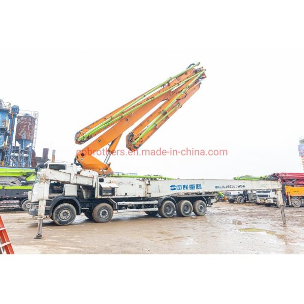 Bomba de hormigón en el chasis de Scania Extra Long Boom 2014 Zoomlion 63m Plantas móviles de lotes