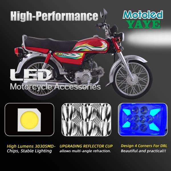 Lumière LED YAYE 3030SMD pour motocyclettes de 70 cc
