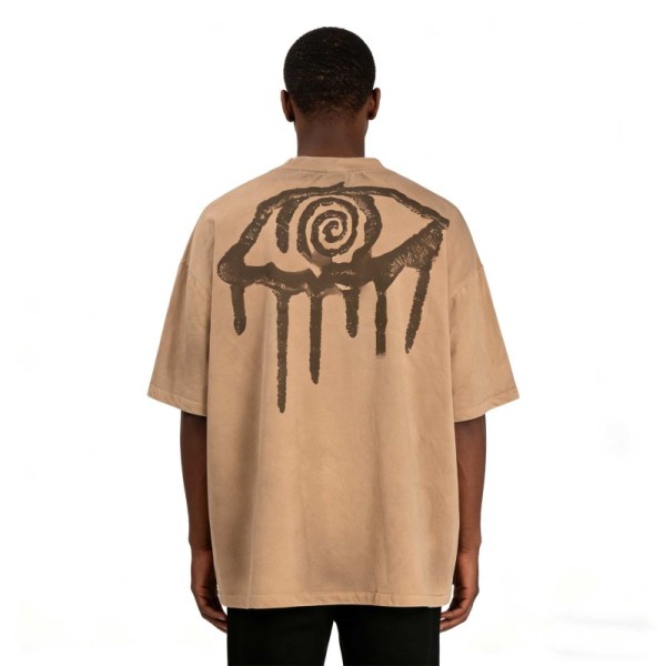 Custom 260GSM Screen Print Oversized Dirty Wash Heavyweight T-Shirt