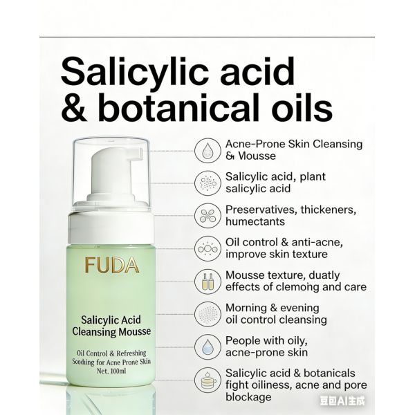 Salicylic Acid & Botanical Oil-Control Anti-Acne Mousse