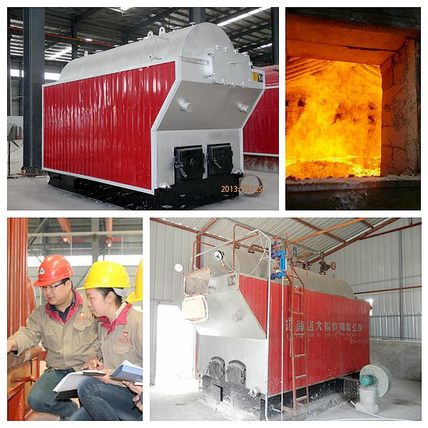 Hand Feeding Industrial Steam Boiler Wood Coal Water Tube Boiler